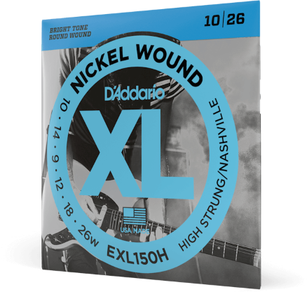 D'addario Nickel Wound High - Strung/nashville Tuning 10-26 - Cuerdas guitarra eléctrica - Main picture