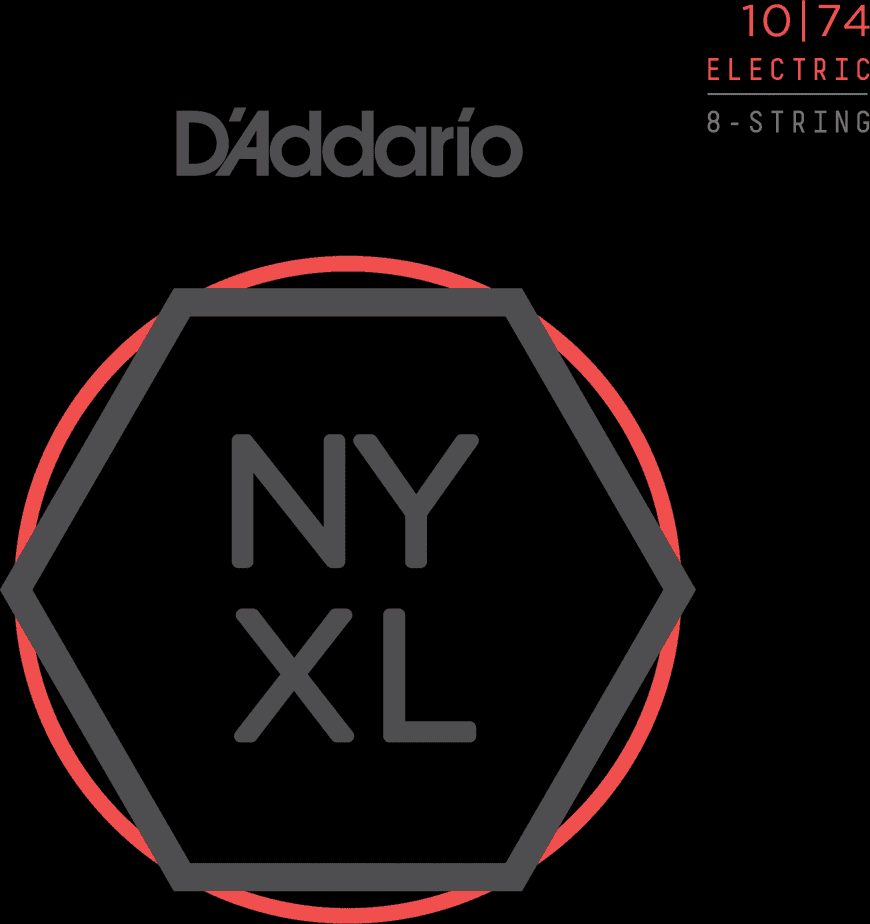 D'addario Nyxl1074 8-string Nickel Wound Electric Guitar 8c Lthb 10-74 - Cuerdas guitarra eléctrica - Main picture