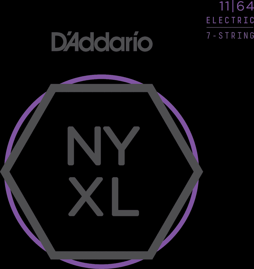 D'addario Nyxl1164 7-string Nickel Wound Electric Guitar 7c Medium 11-64 - Cuerdas guitarra eléctrica - Main picture