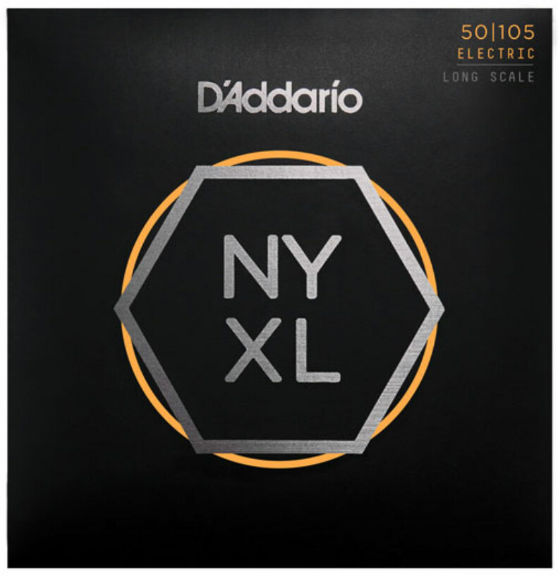 D'addario Jeu De 4 Cordes Nyxl50105 Nickel Wound Electric Bass Long Scale Medium 50-105 - Cuerdas para bajo eléctrico - Main picture