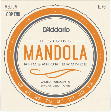 D'addario Phosphor Bronze Mandola 15-52 - Cuerdas mandolina - Main picture