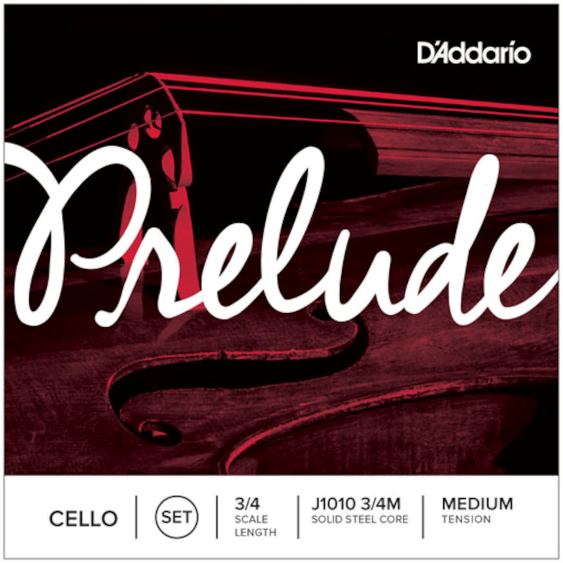 D'addario Prelude J1010  3/4m Jeu De Cordes Pour Violoncelle 3/4 Medium - Cuerdas para violoncelo - Main picture