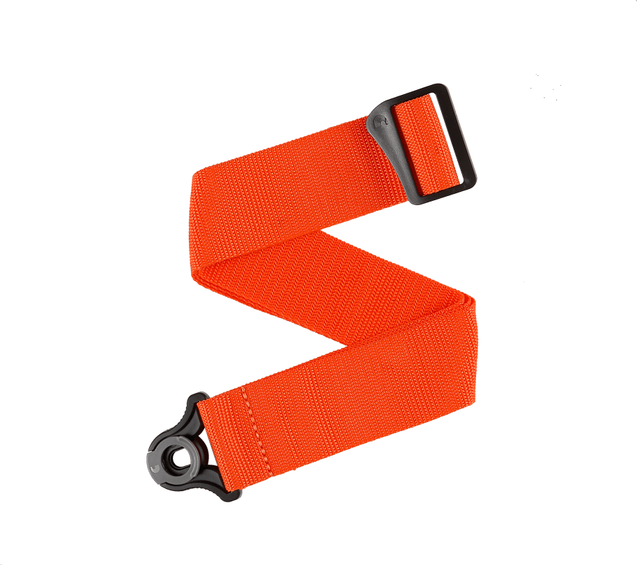 D'addario Sangle Auto Lock Pour Guitare, Orange - Correa - Main picture