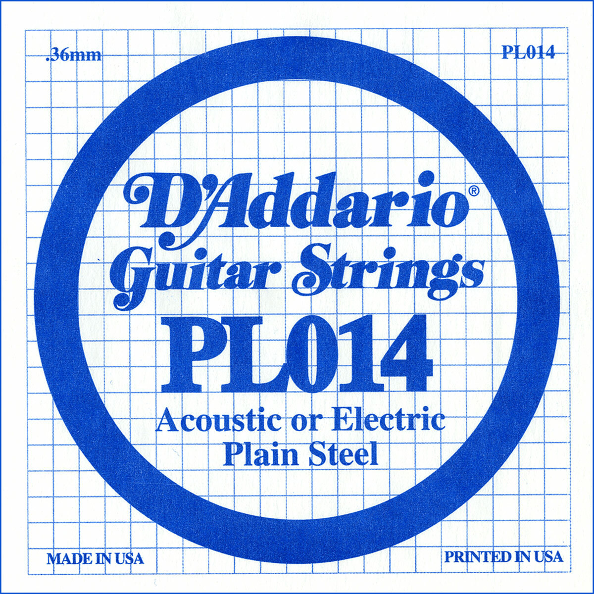 D'addario Corde Au DÉtail Xl Nickel Single Pl014 Acier Plein - Cuerdas guitarra eléctrica - Main picture