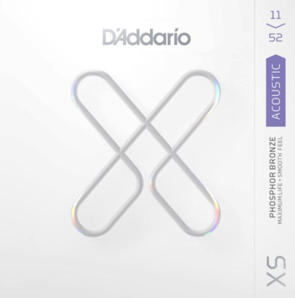 Cuerdas guitarra acústica D'addario XSAPB1152 Acoustic Guitar 6-String Set Phosphor Bronze Coated 11-52 - Juego de cuerdas