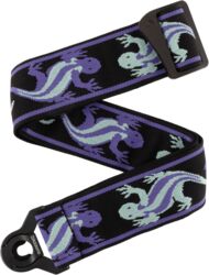 Correa D'addario 50BALPW02 Auto Lock Vintage Planet Waves, Lizards Green/Blue