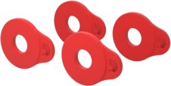 Correa D'addario Flex Lock Strap Locking Rings, Red