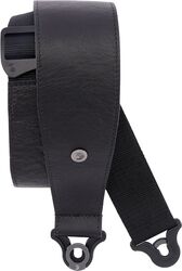 Correa D'addario Auto Lock Leather Guitar Strap Black 7,6 cm