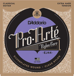 Cuerdas guitarra clásica nylon D'addario EJ44 Pro Arte  Classical Nylon Core - Juego de cuerdas