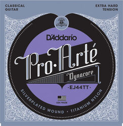 Cuerdas guitarra clásica nylon D'addario EJ44T Pro Arte Classical Dynacore - Juego de cuerdas