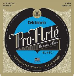 Cuerdas guitarra clásica nylon D'addario EJ46C Pro Arte Classical Composite Core - Juego de cuerdas