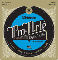 Cuerdas guitarra clásica nylon D'addario EJ46LP Pro Arte Classical Lightly Polished - Juego de cuerdas