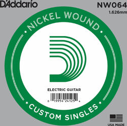 Cuerdas guitarra acústica D'addario Electric (1) NW064  Single XL Nickel Wound 064 - Cuerdas por unidades