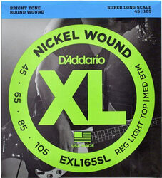 Cuerdas para bajo eléctrico D'addario EXL165SL Electric Bass 4-String Set Nickel Round Wound Super Long Scale 45-105