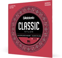 Cuerdas guitarra clásica nylon D'addario GUIT. CLASSIQUE CLASSIC NYLON NORMAL - Juego de cuerdas