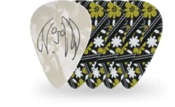 Púas D'addario John Lennon Rooftop Guitar Picks, Medium Gauge (0.7mm), 10 Pack