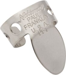 Púas D'addario NP2-04PF Paul Franklin National Finger Picks, Nickel 4-Pack