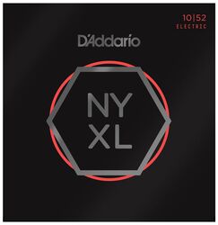 Cuerdas guitarra eléctrica D'addario NYXL1052 Nickel Electric Guitar 10-52 - Juego de cuerdas