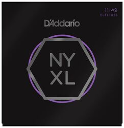 Cuerdas guitarra eléctrica D'addario NYXL1149 Nickel Electric Guitar 11-49 - Juego de cuerdas