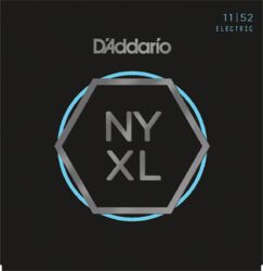 Cuerdas guitarra eléctrica D'addario NYXL1152 Nickel Electric Guitar, 11-52 - Juego de cuerdas