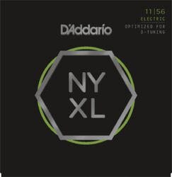 Cuerdas guitarra eléctrica D'addario NYXL1156 Nickel Electric Guitar, 11-56