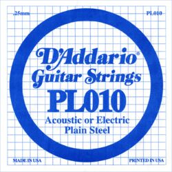 Cuerdas guitarra eléctrica D'addario XL Nickel Single PL010 - Cuerdas por unidades