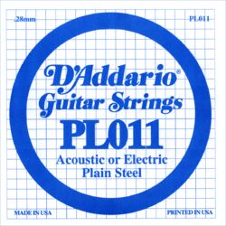 Cuerdas guitarra eléctrica D'addario XL Nickel Single PL011 - Cuerdas por unidades