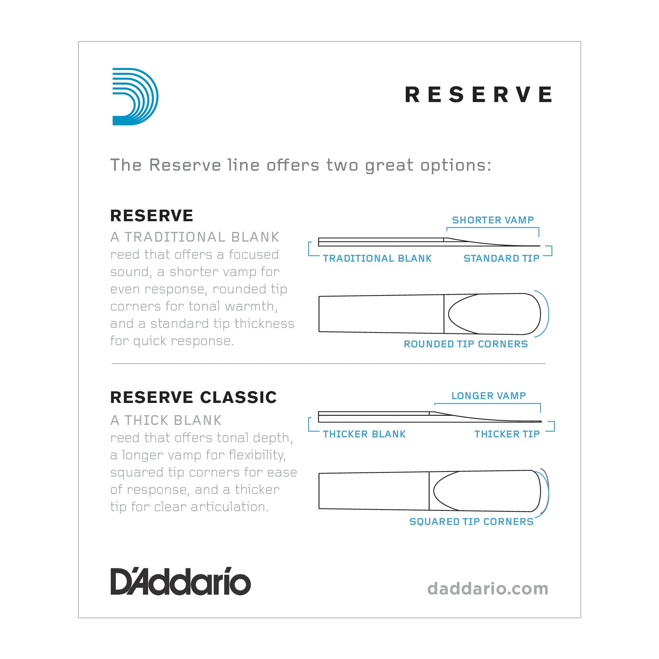 D'addario Dcr1025 - Caña para clarinete - Variation 1