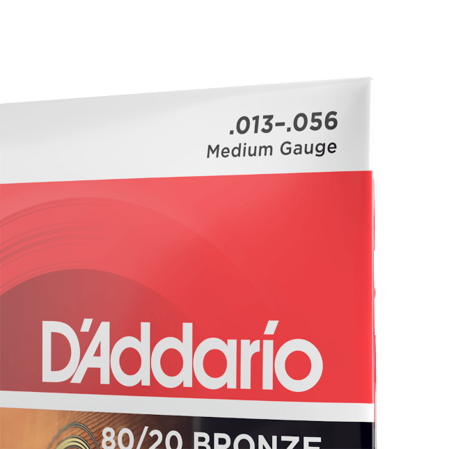 D'addario Ej12 80/20 Bronze Acoustic Guitar Strings, Medium, 13-56 - Cuerdas guitarra acústica - Variation 1