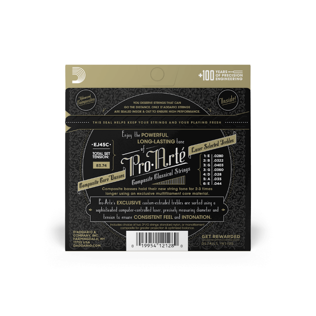 D'addario Jeu De 6 Cordes Ej45c Pro Arte Classical Composite Core - Normal Tension - Cuerdas guitarra clásica nylon - Variation 1