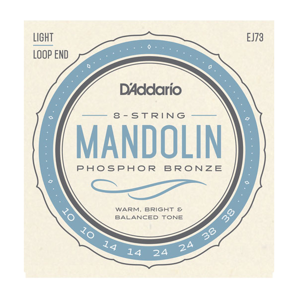 D'addario Ej73 Mandolin Strings Phosphor Bronze Light 10-38 - Cuerdas mandolina - Variation 1