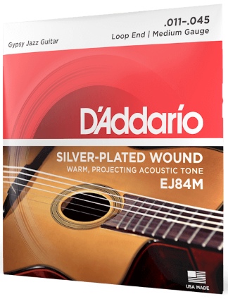 D'addario Ej84m Gypsy Jazz Loop End Medium 11-45 - Cuerdas guitarra acústica - Variation 1