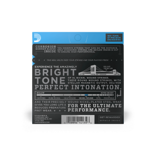 D'addario Jeu De 6 Cordes Exl140 Nickel Round Wound Light Top Heavy Bottom 10-52 - Cuerdas guitarra eléctrica - Variation 1