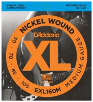 EXL160M Electric Bass 4-String Set Nickel Round Wound Medium Scale 50-105 - juego de 4 cuerdas