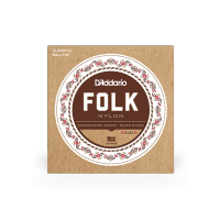 EJ32 Folk Nylon (6) Silver Plated Wrap - juego de cuerdas