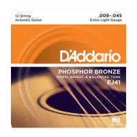 EJ41 Folk (6) Phosphor Bronze Extra-Light 09-45 - juego de cuerdas