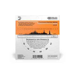 D'addario Guit. Folk 6c 80.20 Bronze 010.047 Ej10 - Cuerdas guitarra acústica - Variation 1