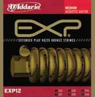 D'addario Jeu De 6 Cordes Exp12 Coated 80/20 Bronze Medium Gauge 13-56 - Cuerdas guitarra acústica - Variation 1