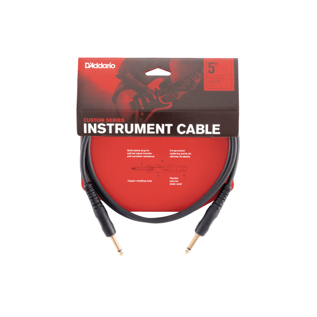 D'addario Instrument Jack 6.35mm G20 Custom Gold Droit 6m - Cable - Variation 8