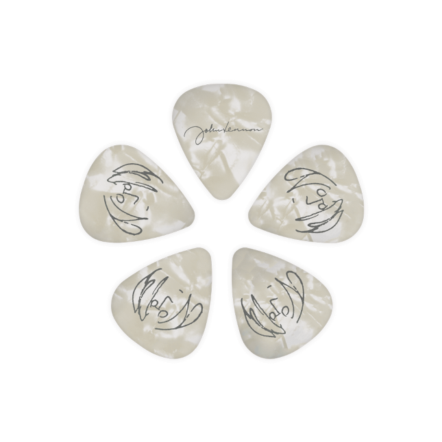 D'addario MÉdiators Guitare Signature John Lennon, Calibre Medium (0,7 Mm), Paquet De 10 - Púas - Variation 1