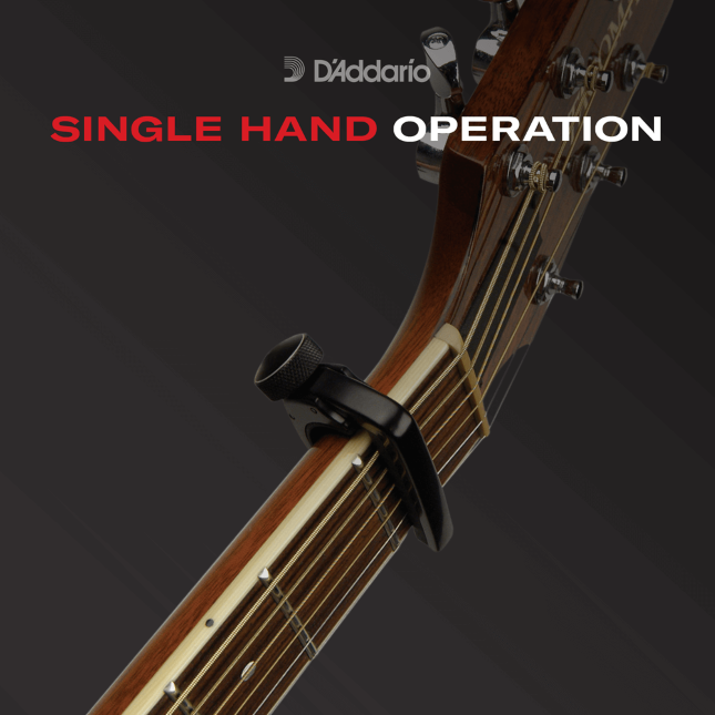 D'addario Ns Ned Steinberger Cp04 Guit. Classique Black - Cejilla - Variation 2