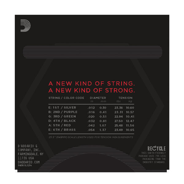D'addario Jeu De 6 Cordes Nyxl1254 Nickel Wound Electric Guitar Heavy 12-54 - Cuerdas guitarra eléctrica - Variation 1