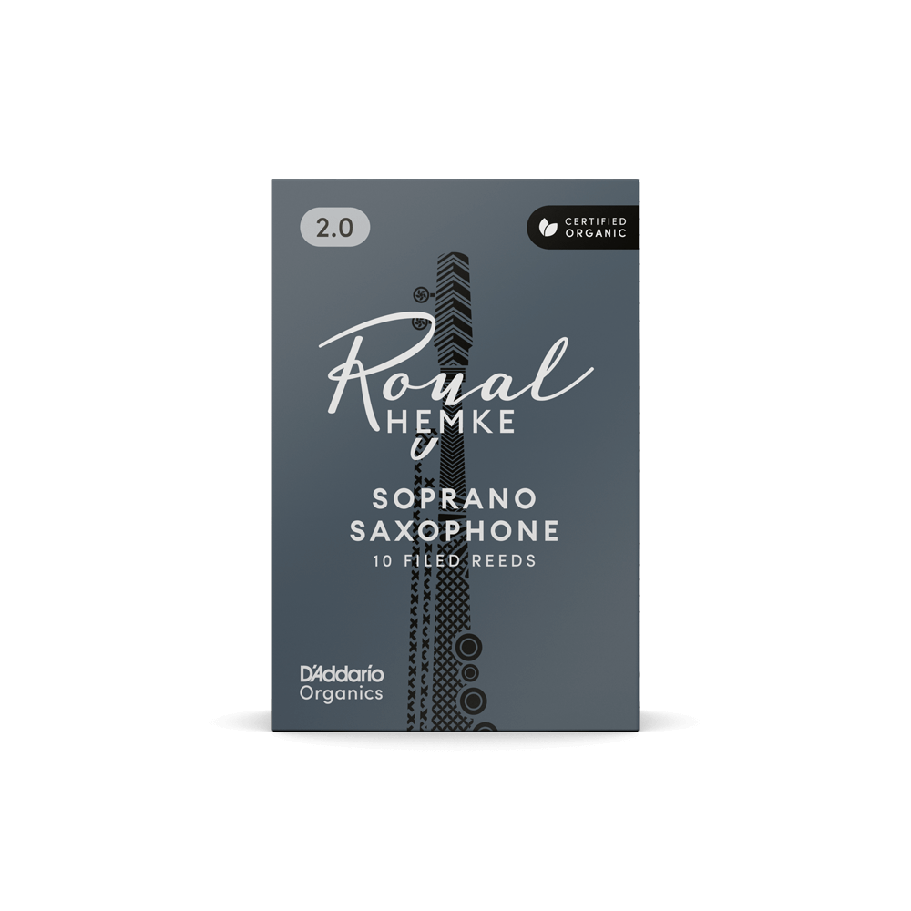 D'addario Rhkp10ssx400 Royal Hemke Organic Soprano Saxophone Reeds, Strength 4.0, 10-pack - Caña para saxófono - Variation 2