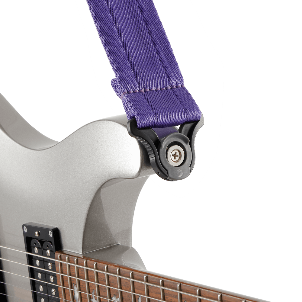 D'addario Sangle Auto Lock Pour Guitare, Deep Violet - Correa - Variation 3