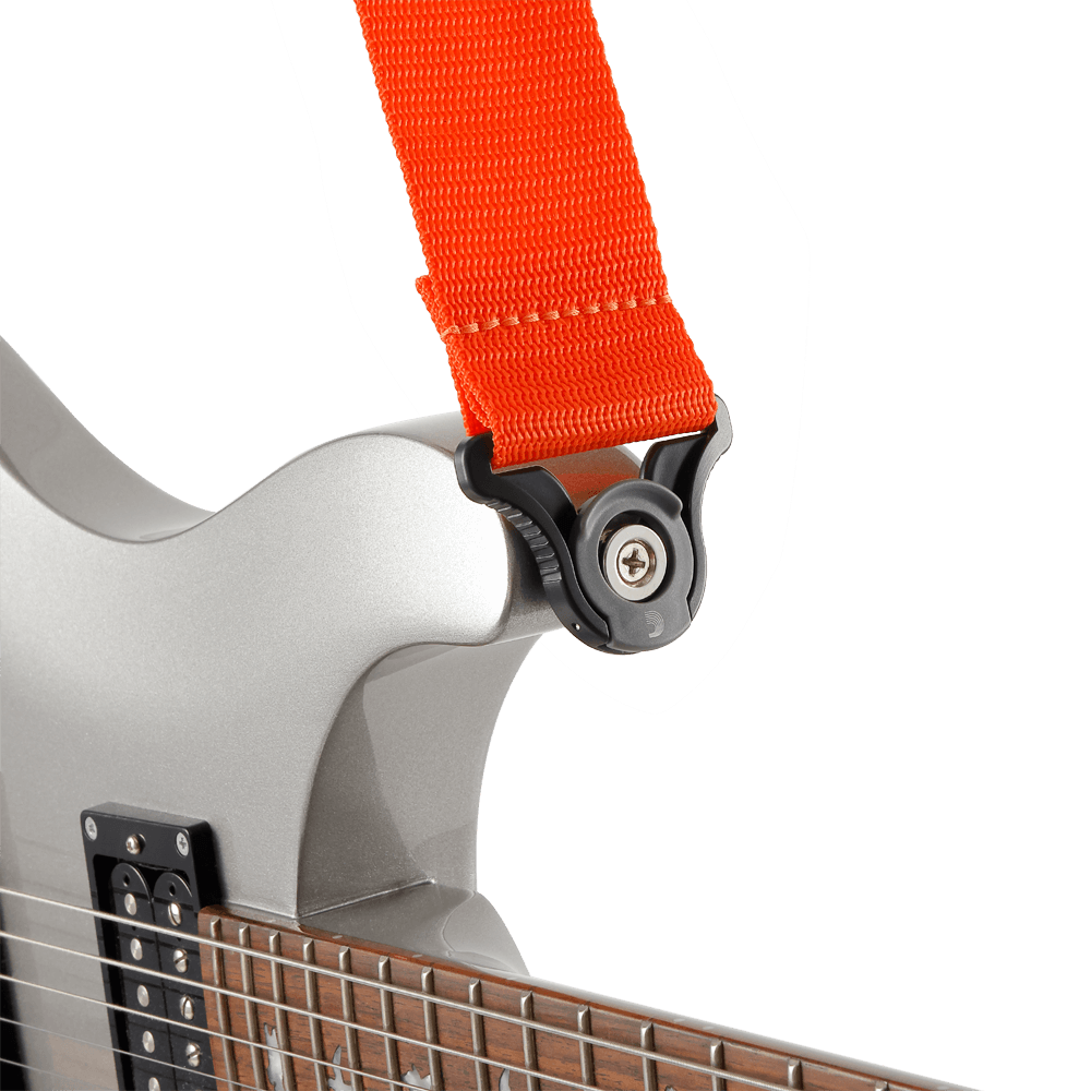 D'addario Sangle Auto Lock Pour Guitare, Orange - Correa - Variation 3