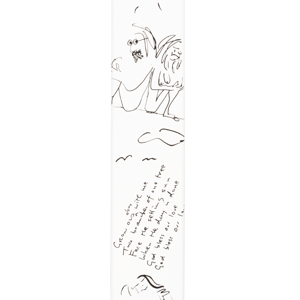 D'addario Sangle En Cuir John Lennon Art Series - John & Yoko - Correa - Variation 1
