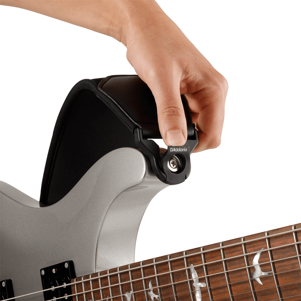 D'addario Sangle En Neoprene D'addario Comfort Auto Lock Pour Guitare, Noir - Correa - Variation 4