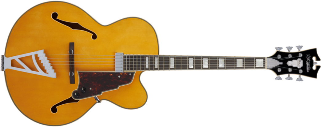 D'angelico Premier Exl1 1h Ht Ova - Satin Honey Blonde - Guitarra elécrica Jazz cuerpo acústico - Main picture