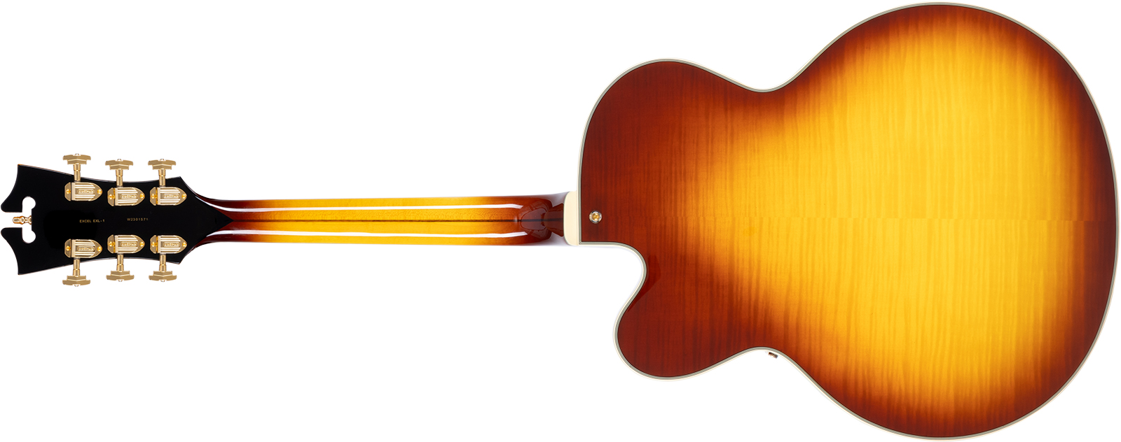 D'angelico Exl1 Excel 1h Ht Eb - Dark Iced Tea Burst - Guitarra elécrica Jazz cuerpo acústico - Variation 1