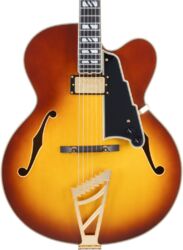 Guitarra elécrica jazz cuerpo acústico D'angelico Excel EXL-1 - Dark Iced Tea Burst